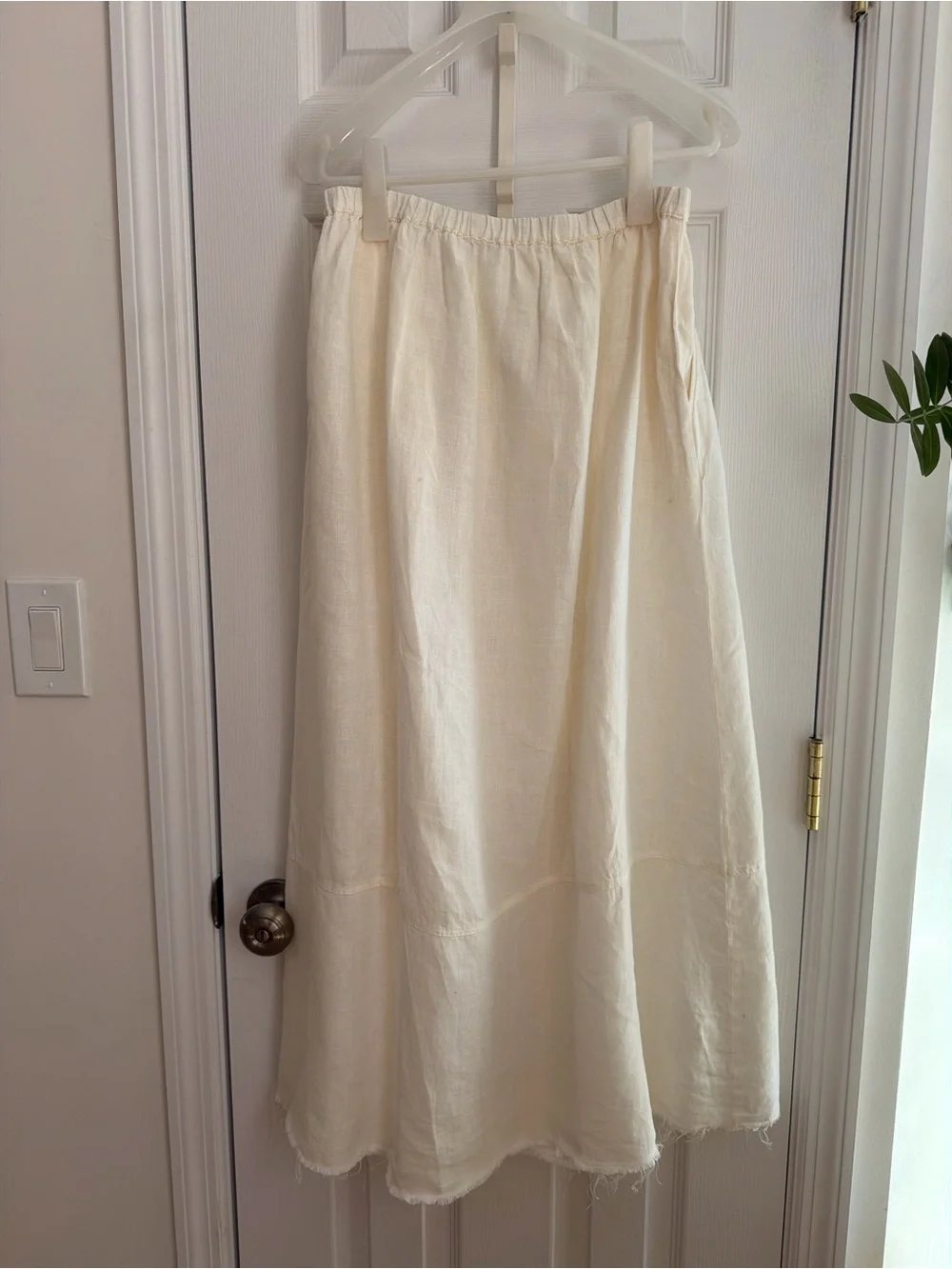 White Linen Set Zara Skirt And Top Size M
